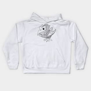 pelican bird ecopop Kids Hoodie